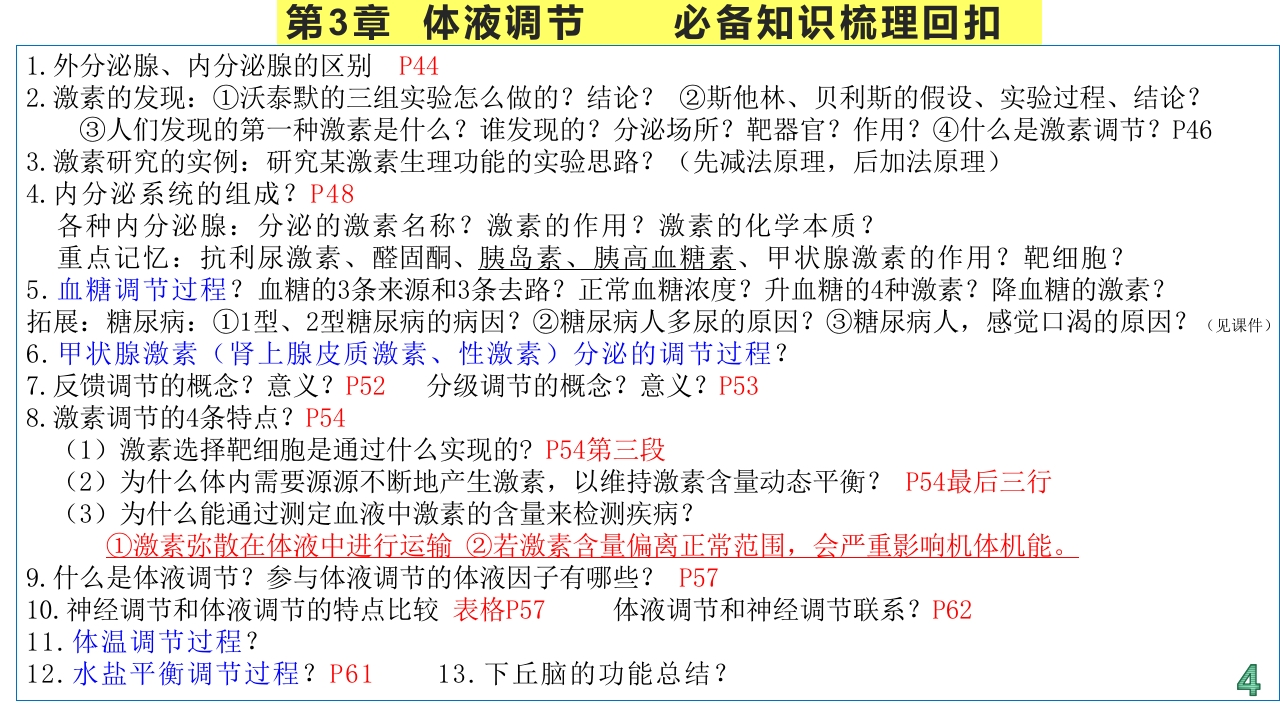 精讲24体液调节-一轮通关备战2024年高考生物一轮复习全方位精讲课件（新教材新高考）